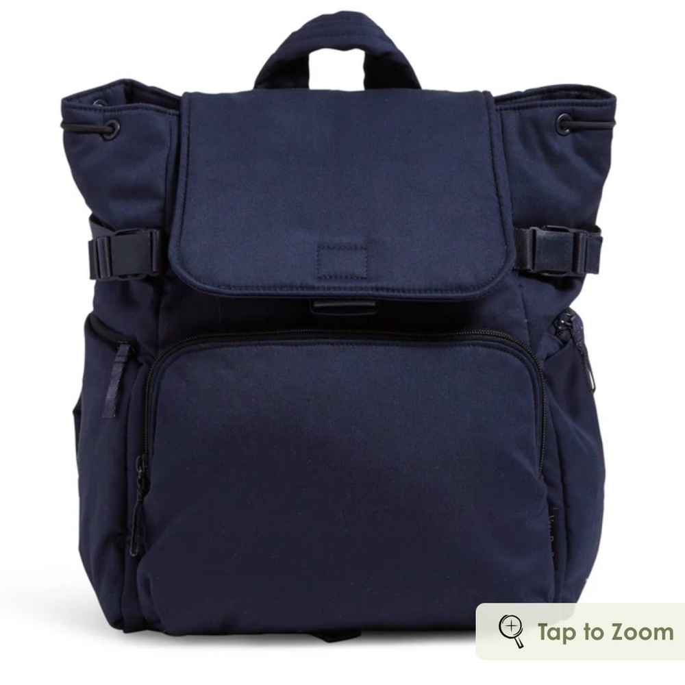 Vera Bradley Utility Backpack in Navy Cotton